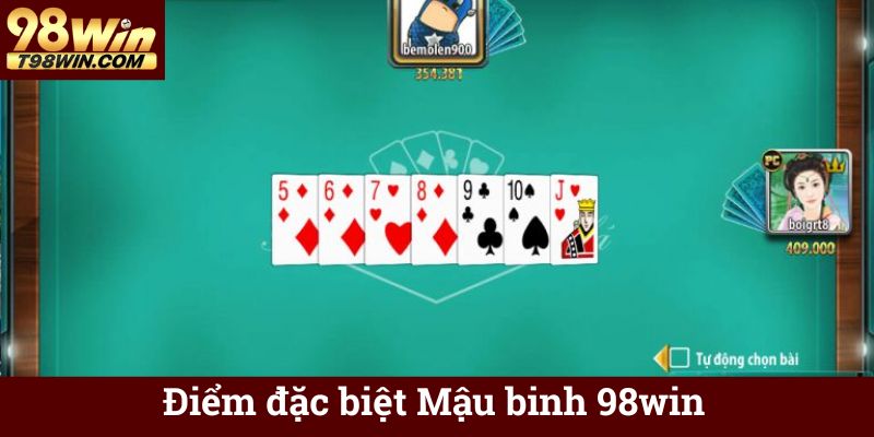 Điểm đặc biệt Mậu binh 98win